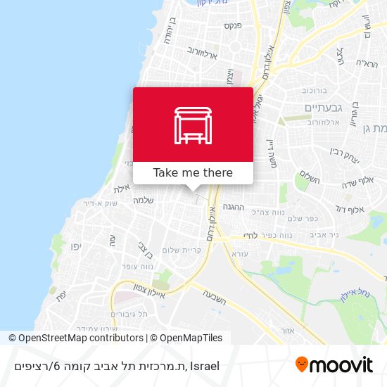 Карта ת.מרכזית תל אביב קומה 6/רציפים