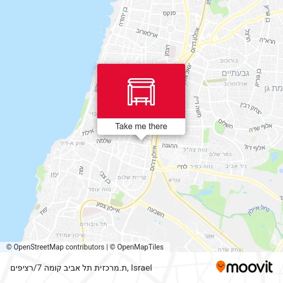 Карта ת.מרכזית תל אביב קומה 7/רציפים