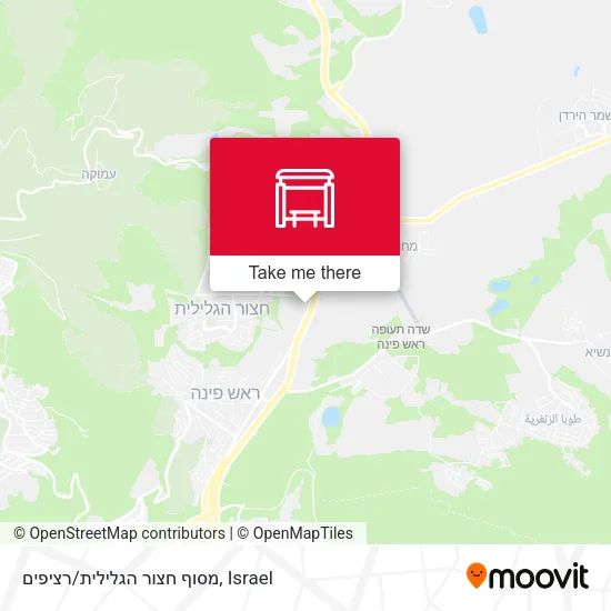 Карта מסוף חצור הגלילית/רציפים