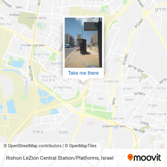 Rishon LeZion Central Station / Platforms map
