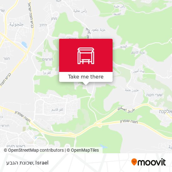 שכונת הגבע map