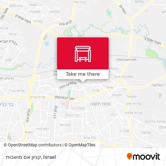 קניון אם מושבות map