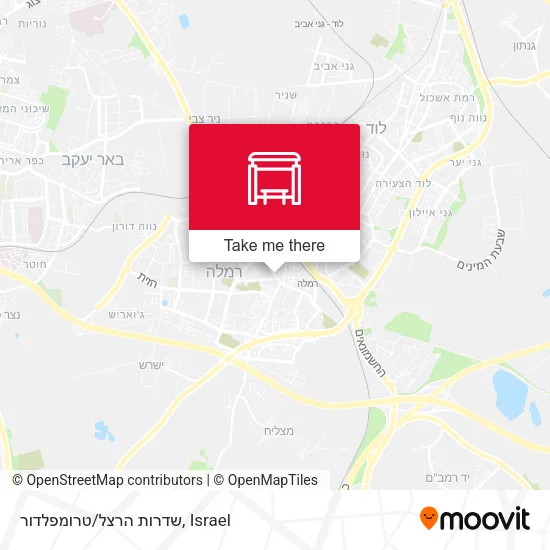 Карта שדרות הרצל/טרומפלדור