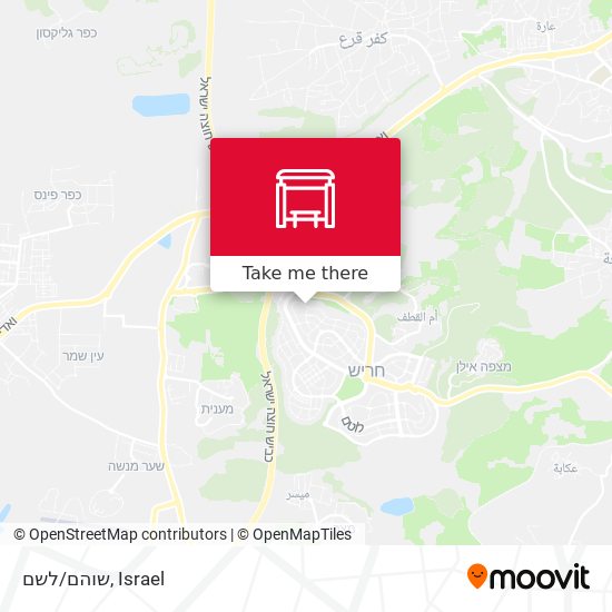 שוהם/לשם map