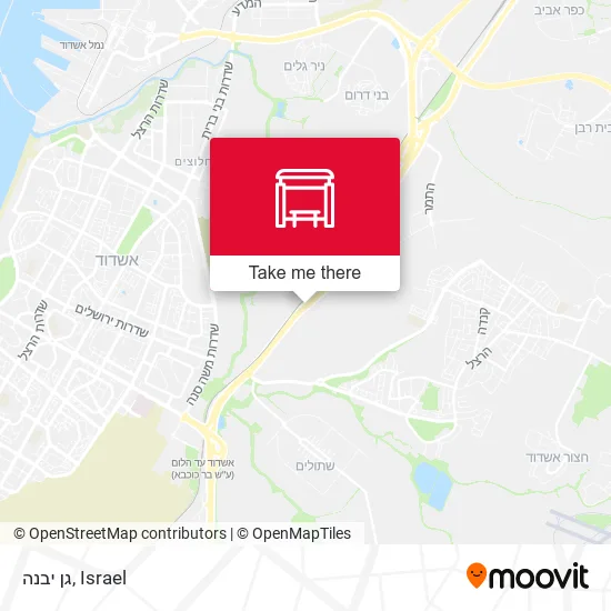 Карта גן יבנה