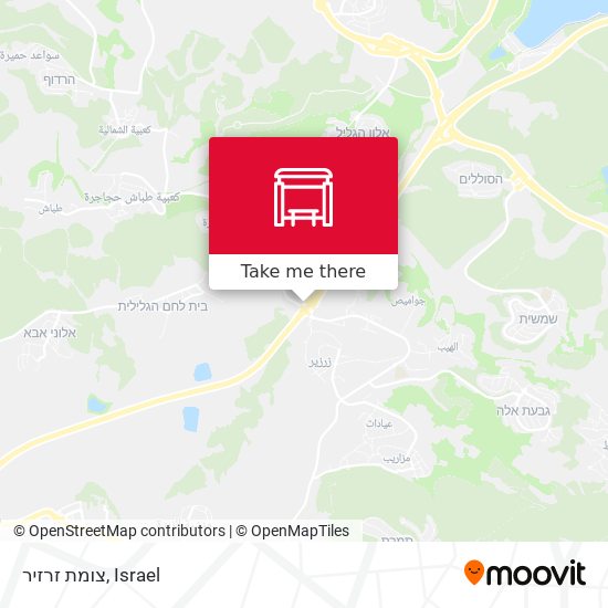 צומת זרזיר map