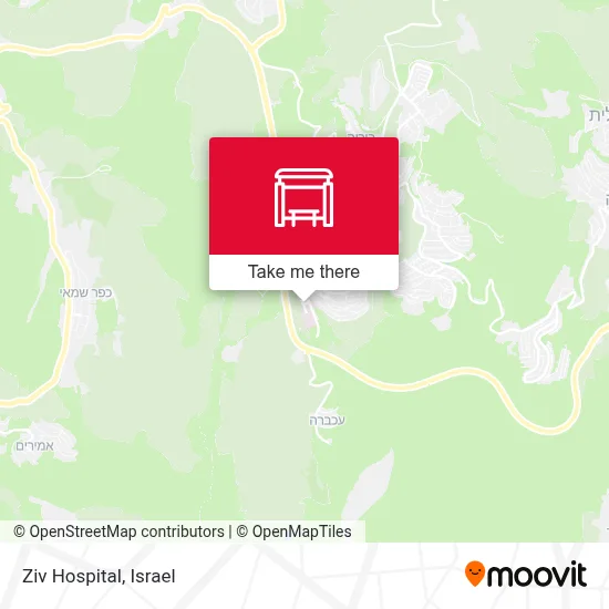 Ziv Hospital map