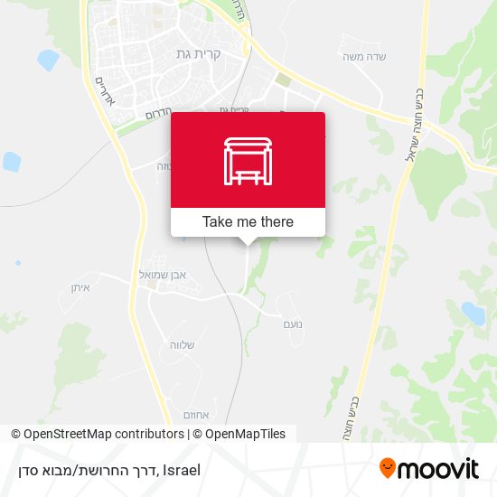 דרך החרושת/מבוא סדן map
