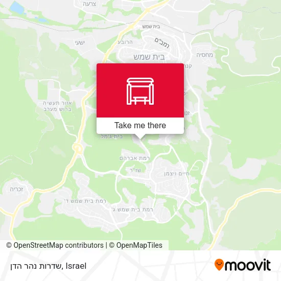 Карта שדרות נהר הדן