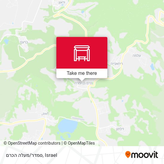 סמדר/מעלה הכרם map