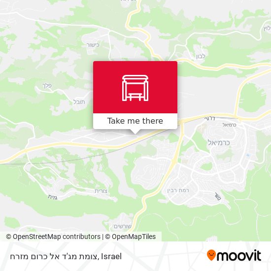 צומת מג'ד אל כרום מזרח map