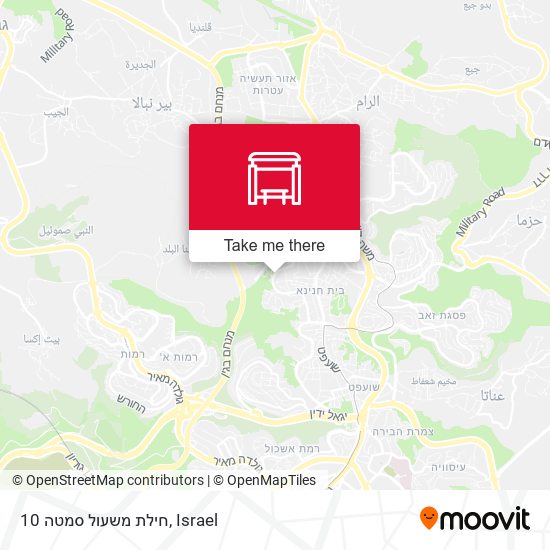 חילת משעול סמטה 10 map