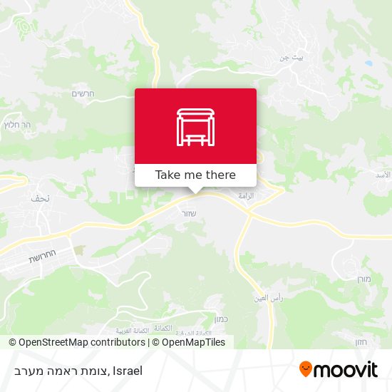 צומת ראמה מערב map