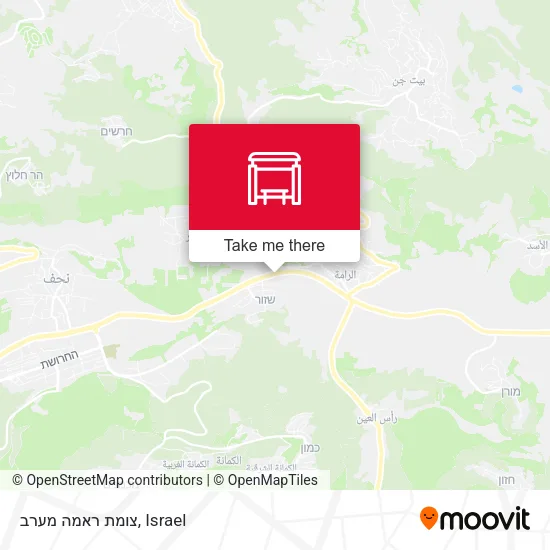 Карта צומת ראמה מערב