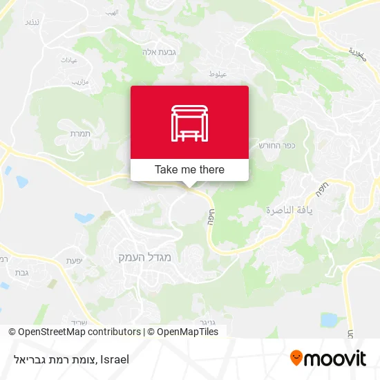 Карта צומת רמת גבריאל