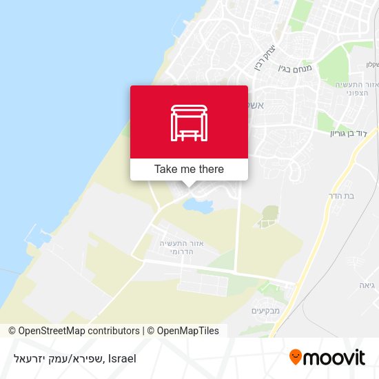 שפירא/עמק יזרעאל map