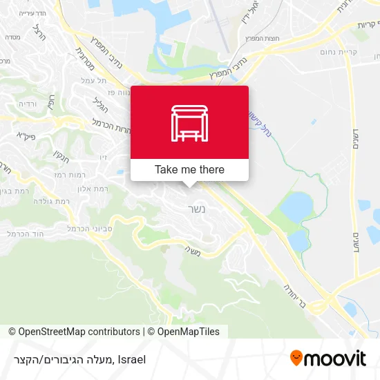 Карта מעלה הגיבורים/הקצר