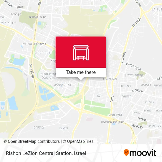 Rishon LeZion Central Station map
