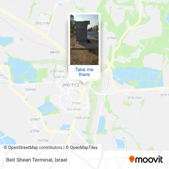 Beit Shean Terminal map
