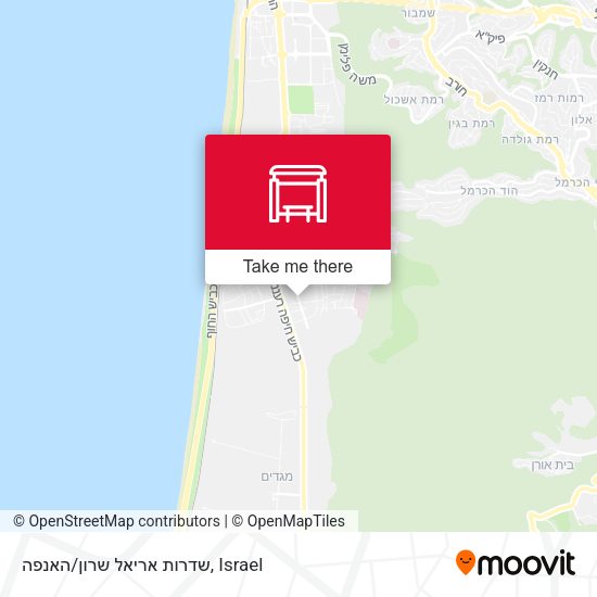 שדרות אריאל שרון/האנפה map
