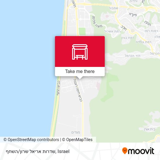 שדרות אריאל שרון/השחף map
