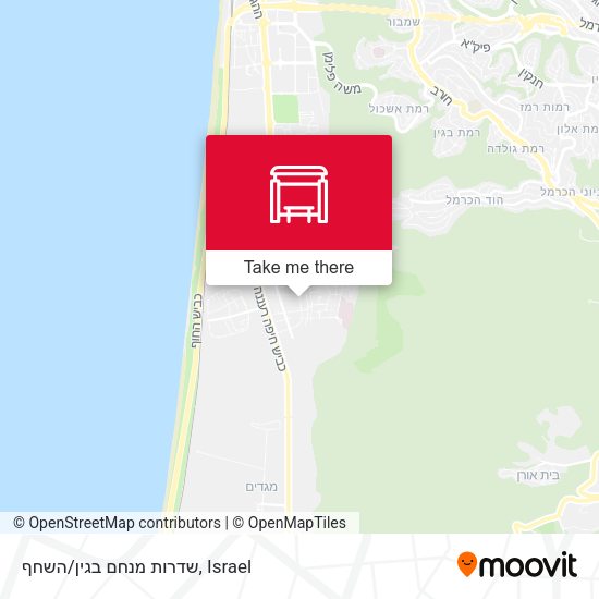 שדרות מנחם בגין/השחף map