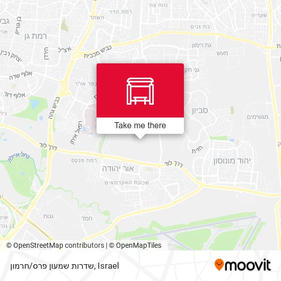 Карта שדרות שמעון פרס/חרמון