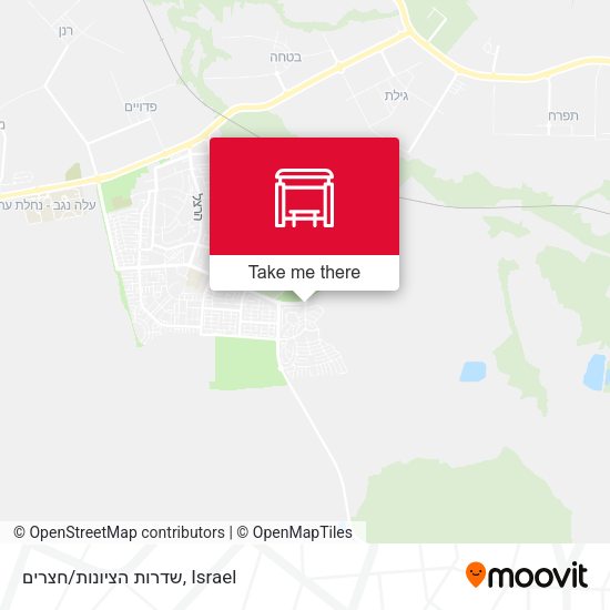 שדרות הציונות/חצרים map