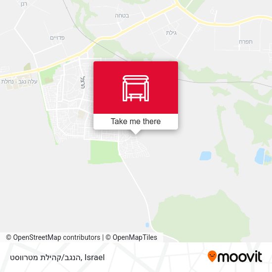 הנגב/קהילת מטרווסט map