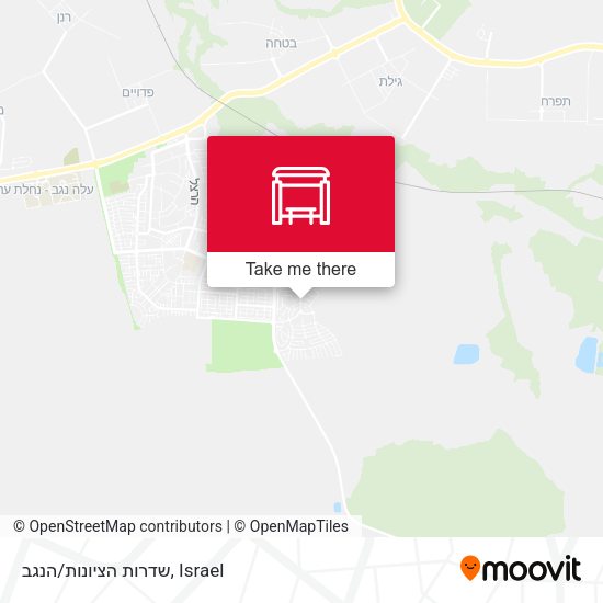 שדרות הציונות/הנגב map