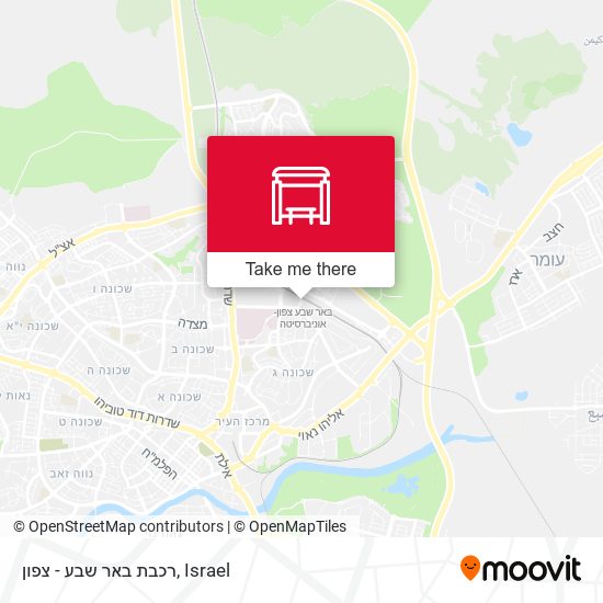 רכבת באר שבע - צפון map