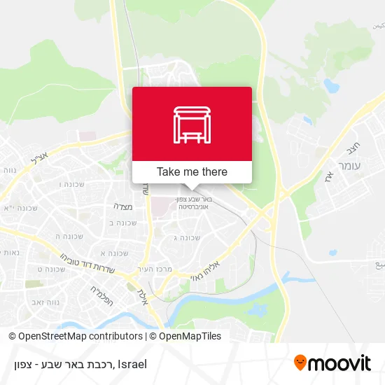 רכבת באר שבע - צפון map