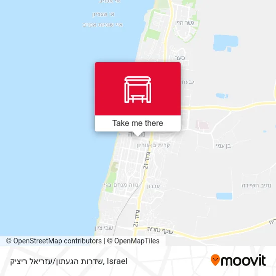 Карта שדרות הגעתון/עזריאל ריציק