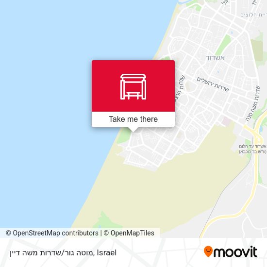 מוטה גור/שדרות משה דיין map