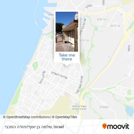 Карта שלמה בן יוסף/יהודה המכבי