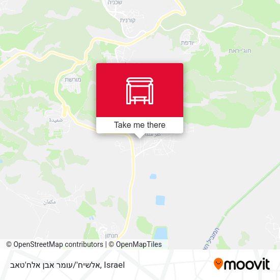 אלשיח'/עומר אבן אלח'טאב map