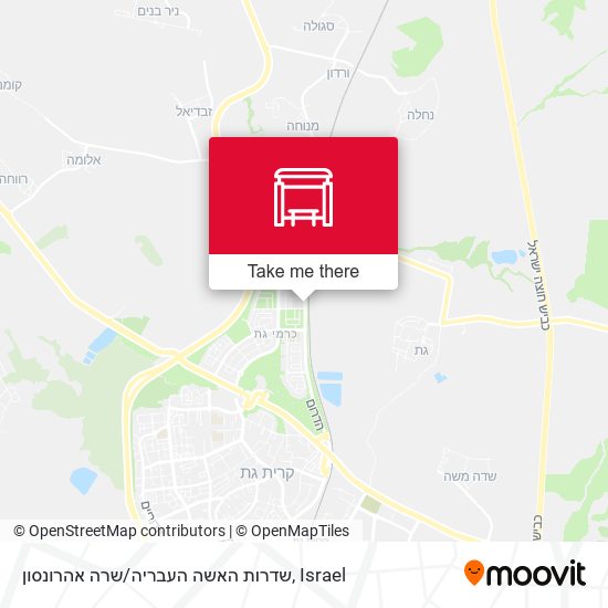 שדרות האשה העבריה/שרה אהרונסון map