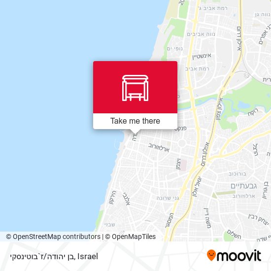 בן יהודה/ז`בוטינסקי map