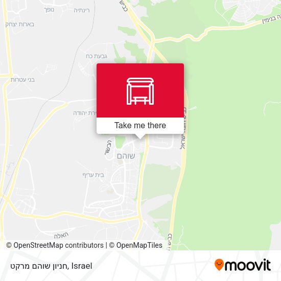 חניון שוהם מרקט map
