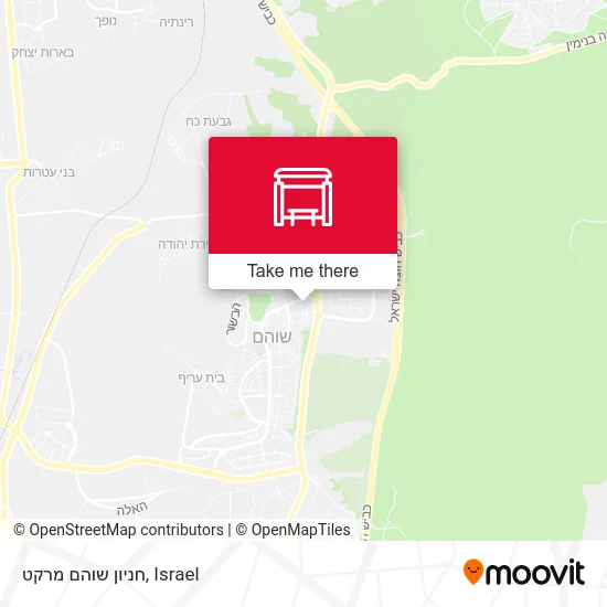 Карта חניון שוהם מרקט