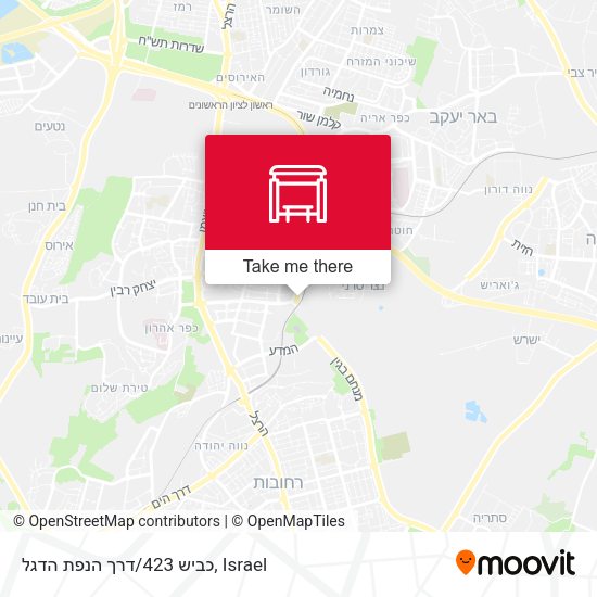 כביש 423/דרך הנפת הדגל map