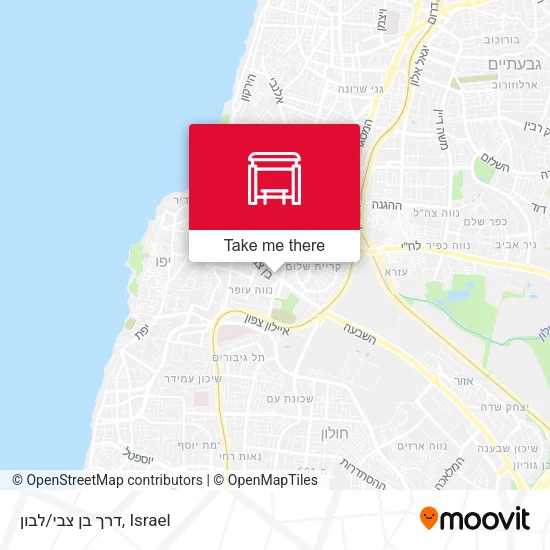 Карта דרך בן צבי/לבון