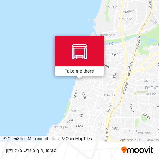 Карта חוף בוגרשוב/הירקון