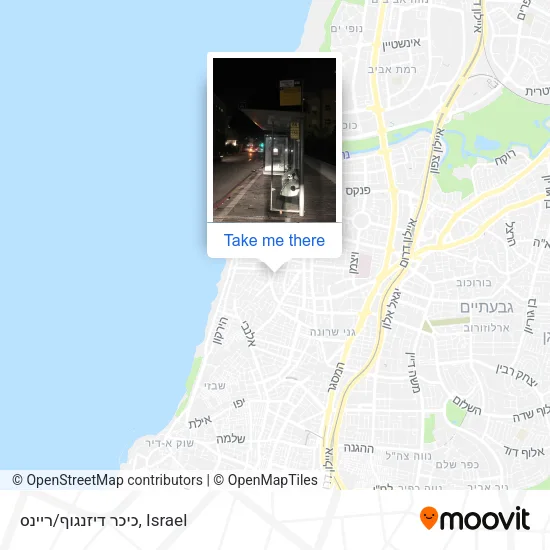 Карта כיכר דיזנגוף/ריינס