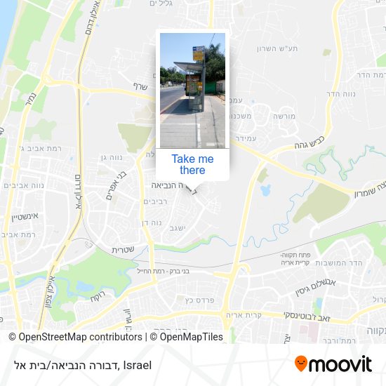 דבורה הנביאה/בית אל map