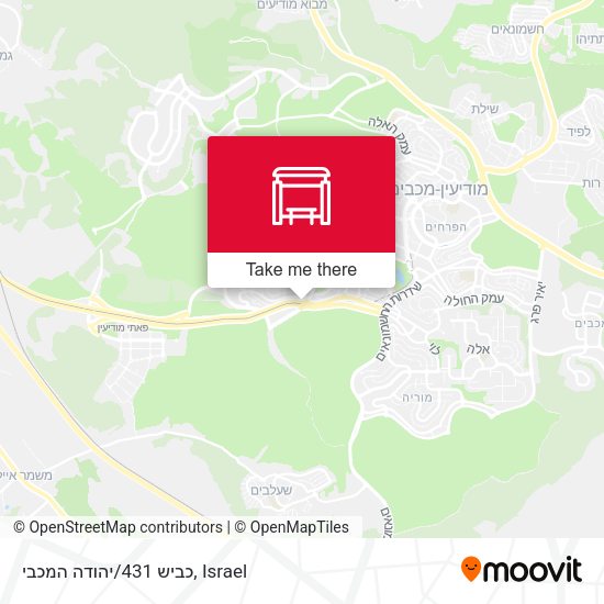 כביש 431/יהודה המכבי map