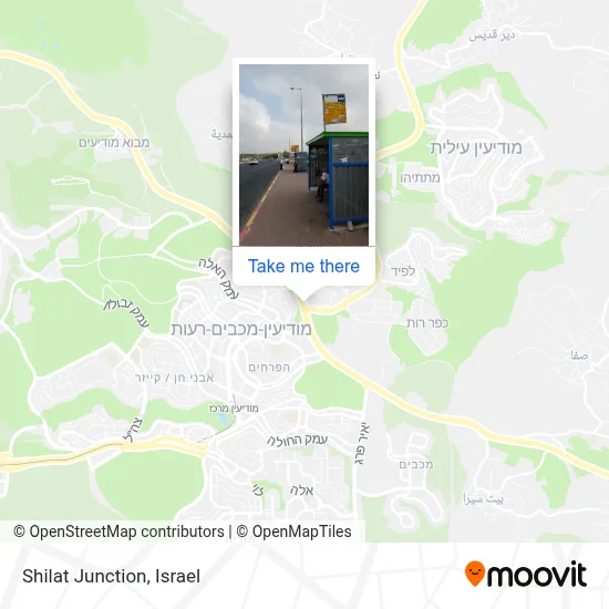 Shilat Junction map