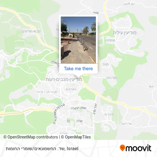 Карта שד. החשמונאים/שומרי החומות