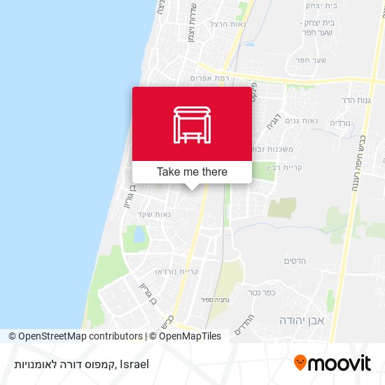 קמפוס דורה לאומנויות map