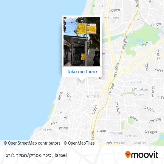 Карта כיכר מסריק/המלך ג'ורג'